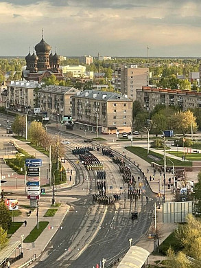 В Иванове рано утром прошла репетиция парада